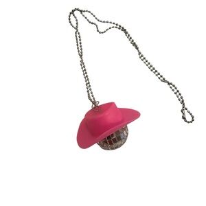 Pink Cowgirl Disco Ball Necklaces Set Of Four NEW